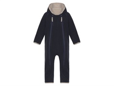 Ver de Terre navy/mocca fleece suit